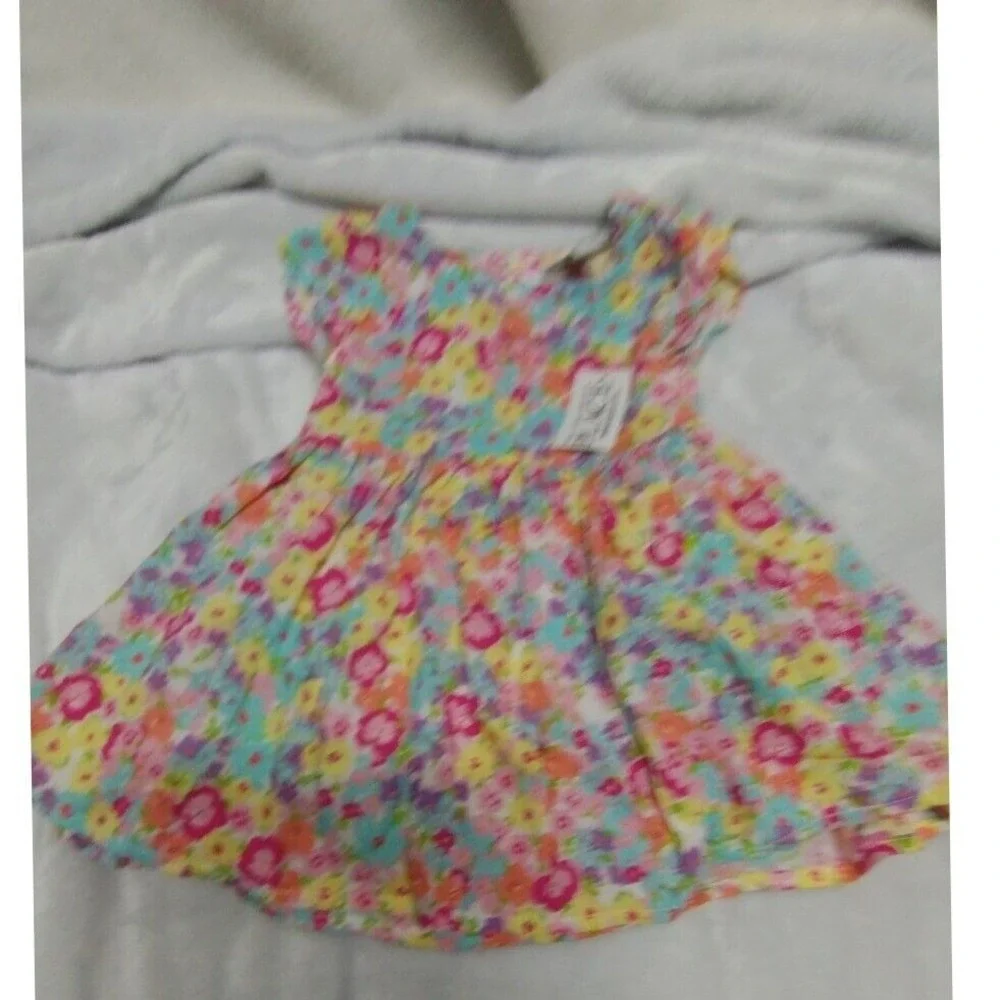 The Children's‎ Place Floral Dress Summer Casual Outfit Toddler Girl 6-9M - Picture 9 of 10